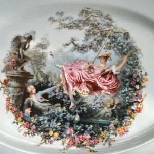 Rare The Swing by Fragonard Limoges plate